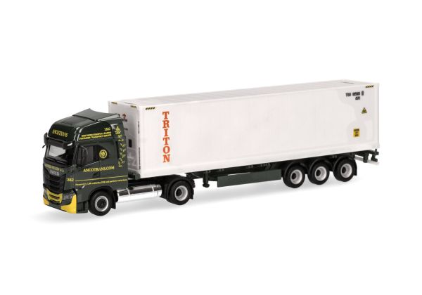 HER317146 - IVECO S-Way LNG ANCOTRANS 4x2 avec remorque porte container 3 essieux TRITON - 1