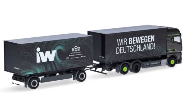 Camion MAN TGX GX 6x2 Avec Remorque - HERPA 1/87 - Modèle Réduit H317160 - Neuf