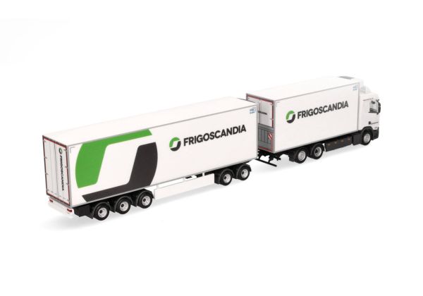 Miniature SCANIA CS 20 HD 6x2 porteur avec remorque 2+2 Essieux FRANK