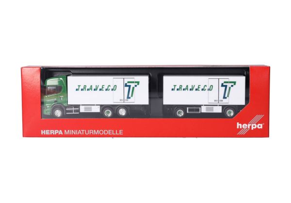 HERPA, SCANIA CS 20 HD 6x2 avec remorque frigo 3 essieux CHILTERN