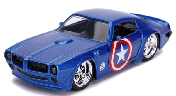 JAD31845 - PONTIAC Firebird Free Rolling Bleu 1972 MARVEL Avengers - 1