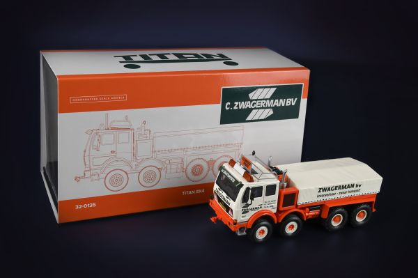 Modèle Réduit Camion Titan 8x4 IMC Models - Échelle 1/50 - Avec Ballast Zwagerman - Édition Limitée 250 Ex. - Neuf