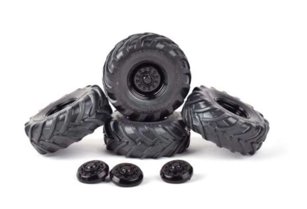 AT3200129 - 4 roues  TRELLEBORG TM3000 VF 620/70R26 jantes noir - 1
