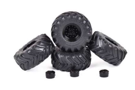 AT3200205 - 4 pneus MICHELIN Mega Xbib 750/560-R26 avec jantes noir - 1