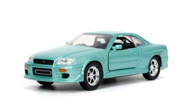 JAD32586 - NISSAN GT-R R34 Biran 2002 bleu FAST & FURIOUS - 1