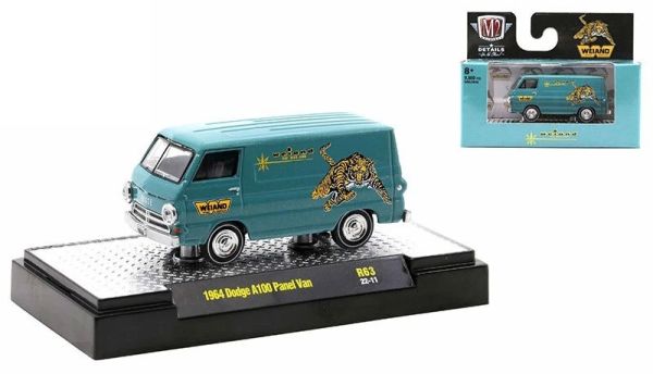 M2M-32600-63-E - DODGE A100 Panel Van 1964 bleu WEIAND - 1