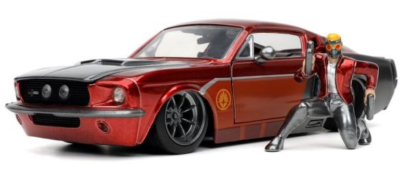 JAD32915 - FORD Mustang Shelby GT500 avec figurine STAR LORD Les gardiens de la galaxie 1967 - 1