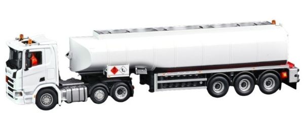 IMC33-0219 - SCANIA R DayCab 6x2 avec citerne 3 Essieux Blanc - 1