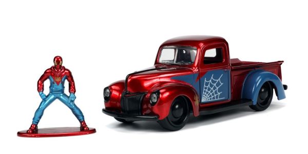 JAD33075 - FORD PICK-UP SPIDER MAN FIGURE 1941 rouge - 1