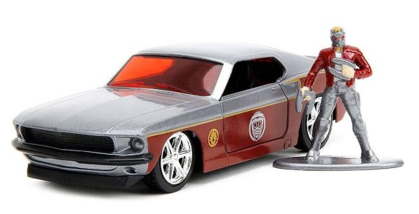 FORD Mustang Fastback avec figurine Star Lord 1969 LES GARDIENS DE