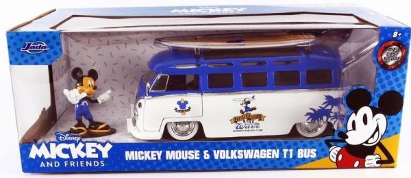 Miniature VOLKSWAGEN Combi 1963 avec figurine MICKEY JADA TOYS
