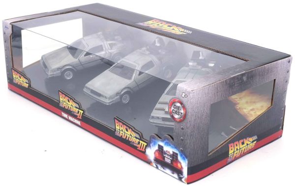 Miniature Pack de 3 DELOREAN Retour vers le Futur JADA TOYS JAD33399 Collect World