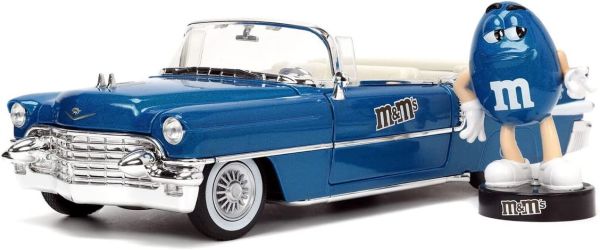 JAD33726 - CADILLAC Eldorado avec figurine M&M's Bleu 1956 - 1