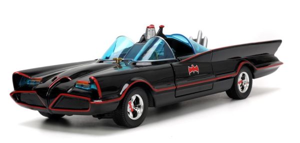 JAD33737 - BATMOBILE Deluxe avec figurine Batman Robin Joker Pingouin - 1