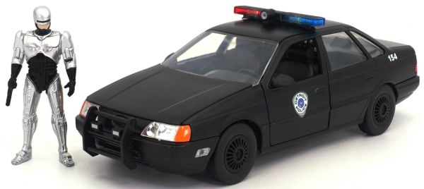 JAD33743 - FORD Taurus avec figurine ROBOCOP noir 1986 - 1