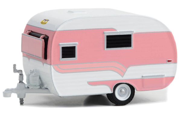 GREEN34140-A - Caravane Catolac Deville 1958 rose et blanc de la série HITCHED HOMES sous blister - 1