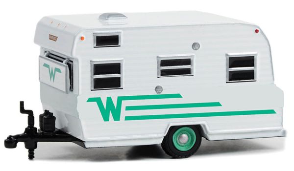 GREEN34140-C - Caravane Winnebago Travel Trailer 216 1965 de la série HITCHED HOMES sous blister - 1