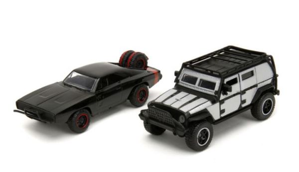 JAD34252 - JEEP Wrangler gris et DODGE Charger Off-Road Noir FAST & FURIOUS - 1