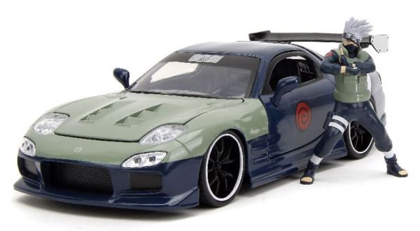 JAD34370 - MAZDA RX-7 avec figurine Kakashi Bleu 1995 NARUTO - 1