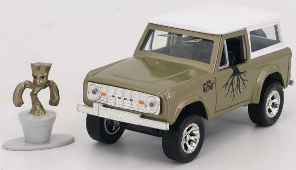 JAD34415 - FORD Bronco 1973 marron avec figurine GROOT - 1