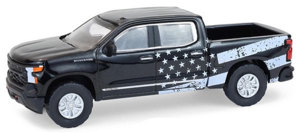 GREEN35300-F - CHEVROLET Silverado 2023 édition Stars Stripes de la série BLUE COLLAR sous blister - 1