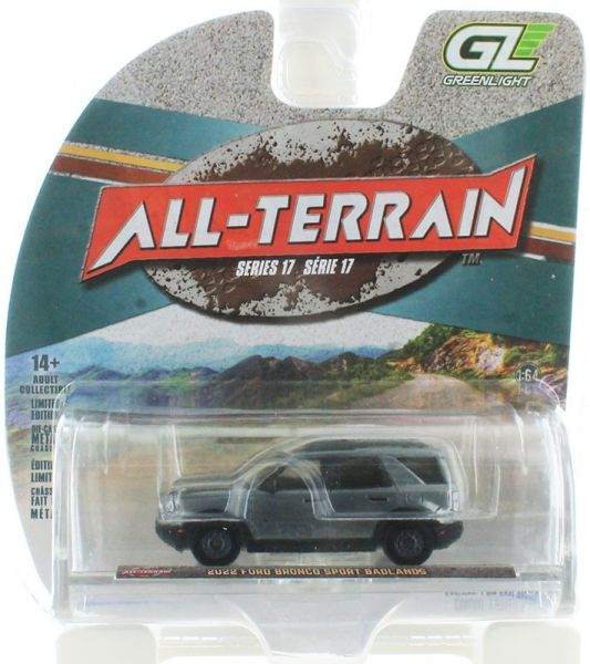 GREEN35310-F-GRIS - FORD Bronco Sport Badlands 2022 gris de la série ALL-TERRAIN sous blister - 1