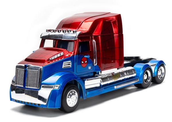 JAD35408 - WESTERN STAR 5700 XE Bleu et rouge MARVEL Spider-man - 1