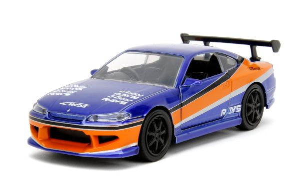 JAD34446 - NISSAN Silvia S15 2001 bleu et orange FAST & FURIOUS - 1