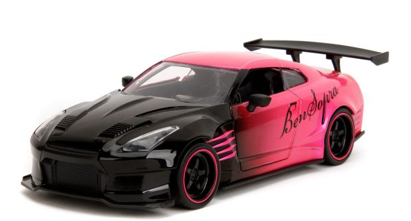 JAD35500 - NISSAN GTR 2009 Noir et rose - BEN SOPRA - PINK SLIPS - 1