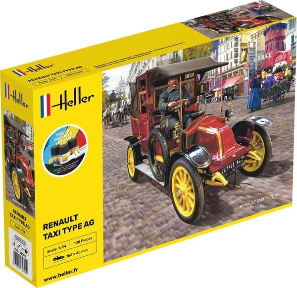 HEL35705 - Kit de démarrage avec peinture et accessoire - RENAULT Taxi Type AG - 1