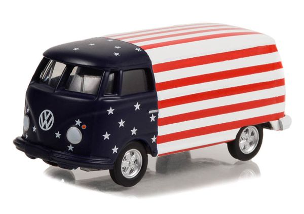 GREEN36060-A - VOLKSWAGEN T2 PANEL VAN 1964 American Flag de la série CLUB V-DUB sous blister - 1