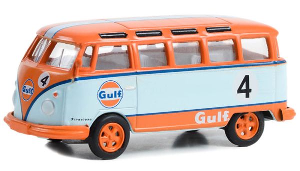 GREEN36070-B - VOLKSWAGEN Samba bus 1964 GULF de la série CLUB VEE-DUB sous blister - 1