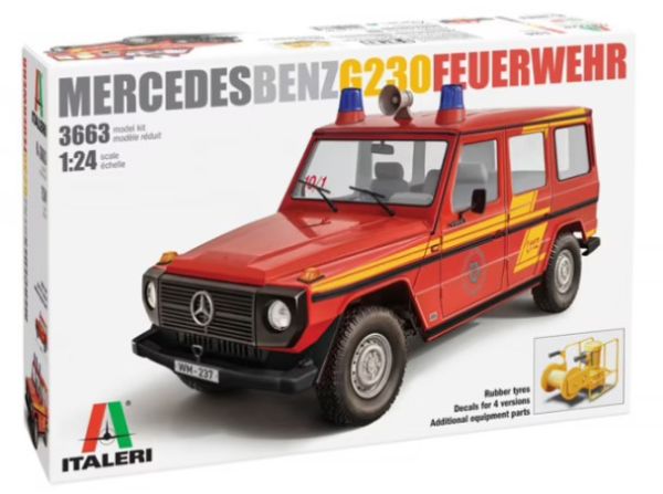 ITA3663 - MERCEDES  G230 Pompier à assembler et à peindre - 1