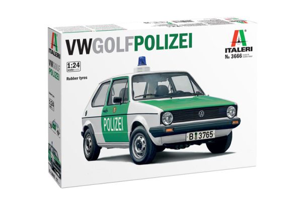 ITA3666 - VOLKSWAGEN Golf Polizei à assembler et à peindre - 1