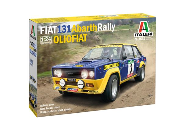 ITA3667 - FIAT 131  Abarth Rally OLIO Fiat à assembler et à peindre - 1