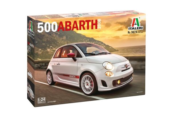 ITA3674 - FIAT 500 Abarth 2008 à assembler et à peindre - 1
