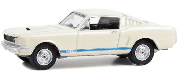 GREEN37290-C - SHELBY GT350 1965 blanche de la série BARRETT JACKSON sous blister - 1