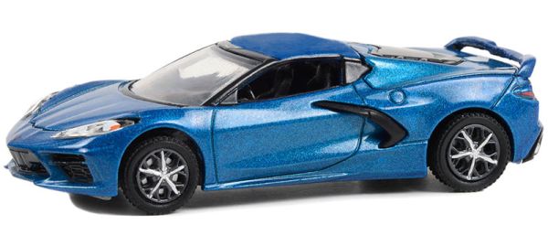 GREEN37290-E - CHEVROLET Corvette Stingray 2LT 2020 bleu de la série BARRETT JACKSON sous blister - 1