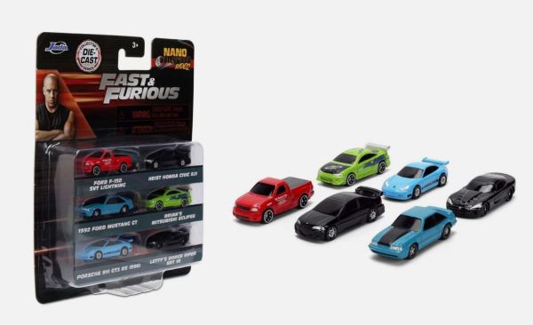 JAD37293 - Pack FAST AND FURIOUS - 6 voitures - 1