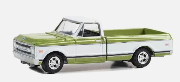 GREEN37300-C - CHEVROLET C-10 Custom 1972 de la série 50e Anniversaire BARRETT JACKSON sous blister - 1