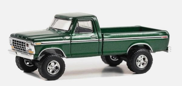 GREEN37300-D - FORD F-350 Custom 1979 de la série 50e Anniversaire BARRETT JACKSON sous blister - 1