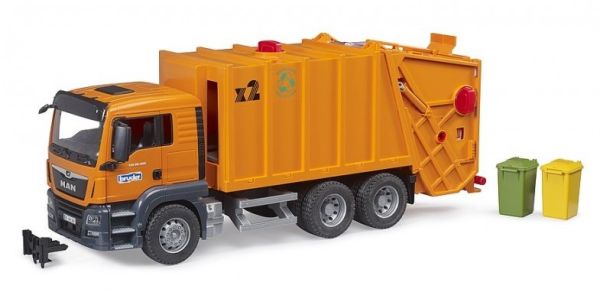 BRU3760 - MAN TGS 6x4 poubelle avec 2 poubelles - 1