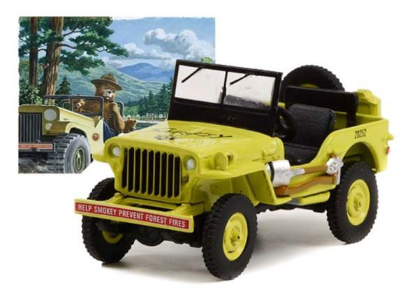 GREEN38020-A - JEEP Willys MB 1942 de la série SMOKEY BEAR sous blister - 1