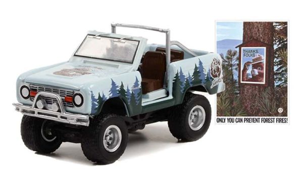 GREEN38020-C - FORD Bronco 1967 de la série SMOKEY BEAR sous blister - 1