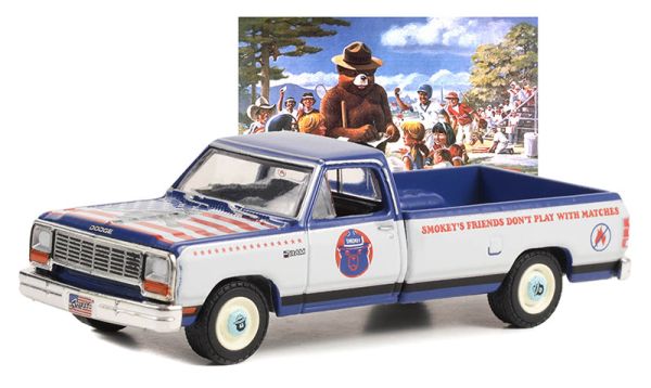 GREEN38040-D - DODGE Ram D-150 1989 de la série SMOKEY BEAR sous blister - 1