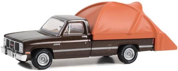 GREEN38050-D - GMC Sierra Classic 1500 1986 marron de la série THE GREAT OUTDOORS sous blister - 1