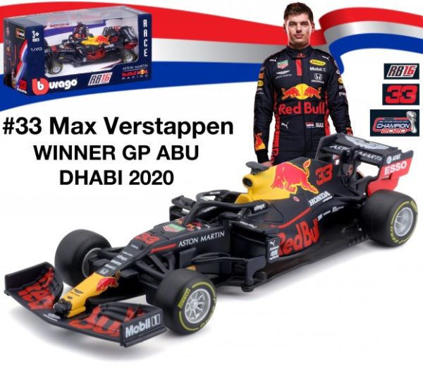 BUR38052-33 - RED BULL Racing QZ16 F1 #33 Winner GP Abu Dhabi 2020 M. VERSTAPPEN - 1