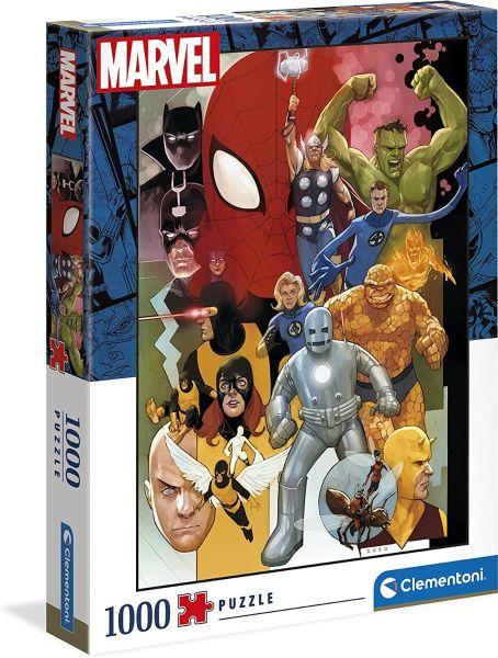 CLE39612 - Puzzle 1000 pièces MARVEL - 1