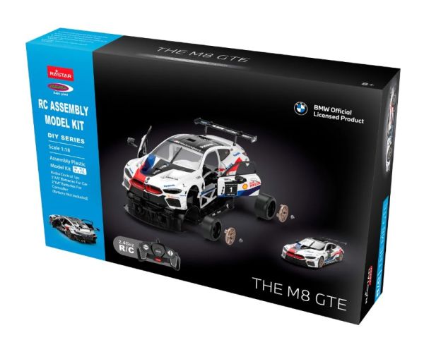 JAM398015 - En Kit - BMW M8 GTE blanche – Radiocommandé - Avec piles - 1