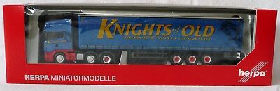 HER301541 - SCANIA R09 Topline avec remorque bâchée  KNIGHTS OF OLD - 1